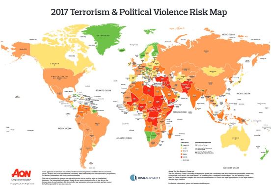 2017 - politische und terroristische Risiken.