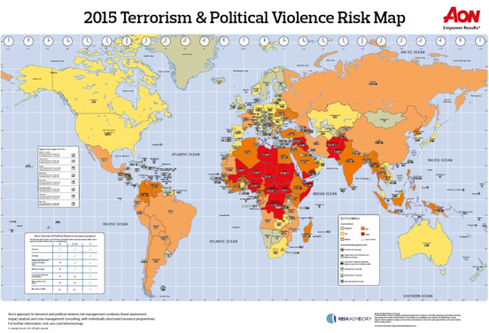 2015 - terroristische und politische Riskien