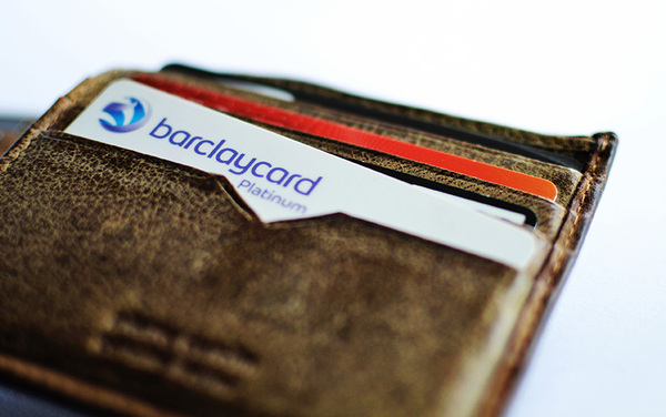 Barclaycard in Portemonnaie