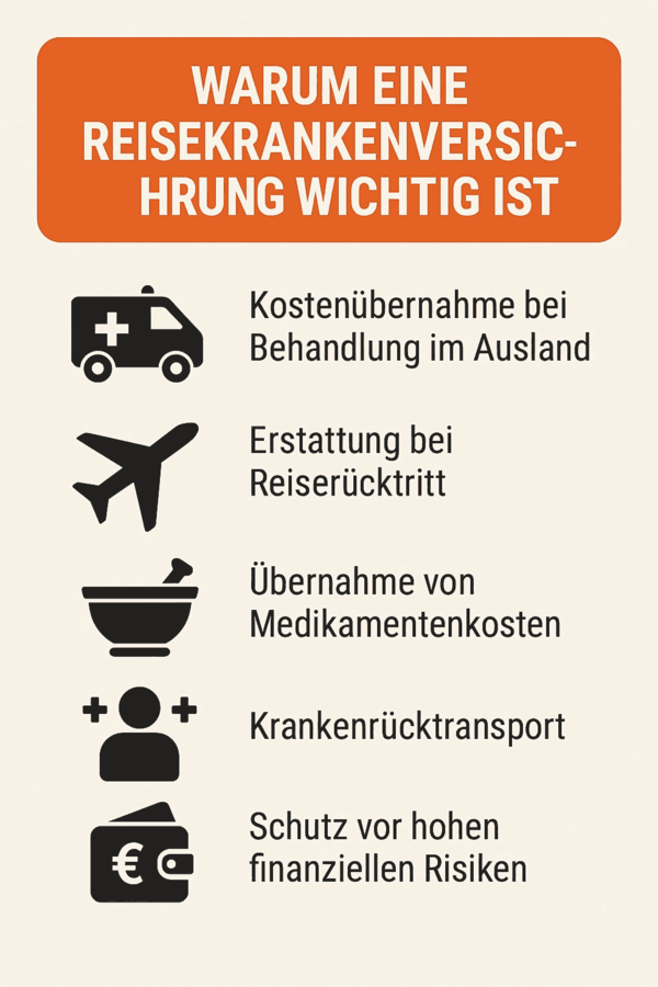 Warum eine Reisekrankenversicherung wichtig ist!
