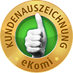 eKom Gold - Bestnoten für reiseversicherung.com
