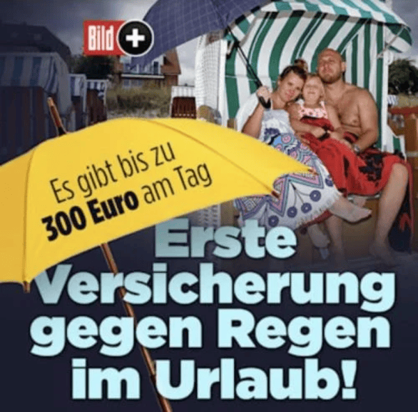 Regenversicherung abschließen!