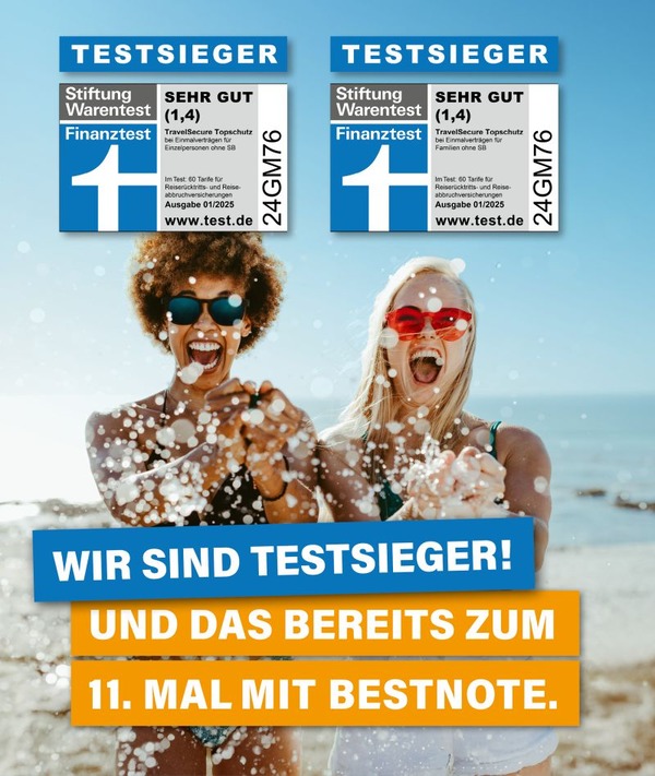 Würzburger Versicherung / TravelSecure Testsieger